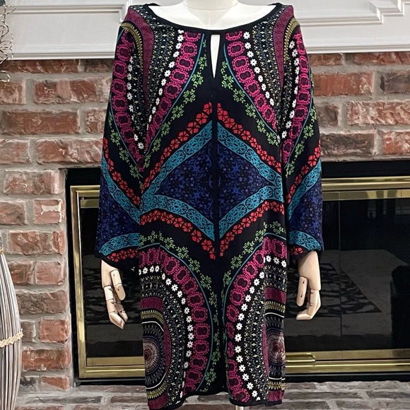 Ella Moss abstract, colorful, loose, knee length dress / S / Excellent condition - Picture 4 of 16